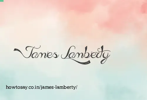 James Lamberty