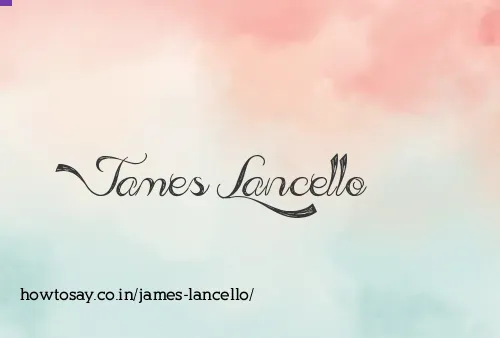 James Lancello