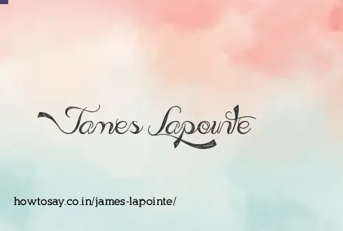 James Lapointe