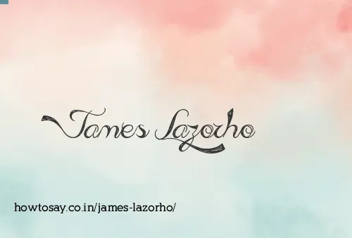 James Lazorho