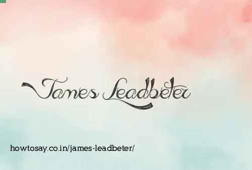 James Leadbeter