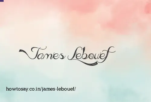 James Lebouef