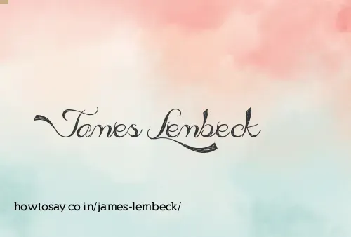 James Lembeck