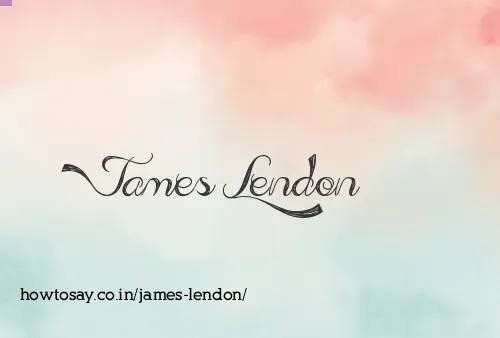 James Lendon