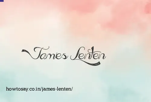 James Lenten