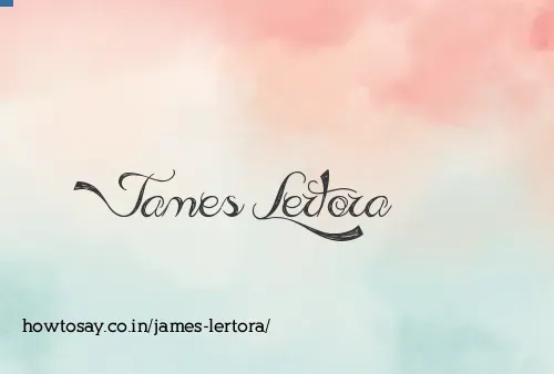 James Lertora