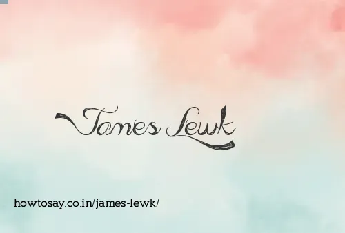 James Lewk