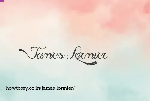 James Lormier