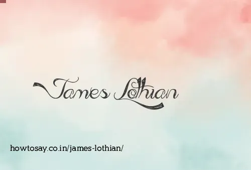 James Lothian