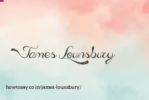 James Lounsbury
