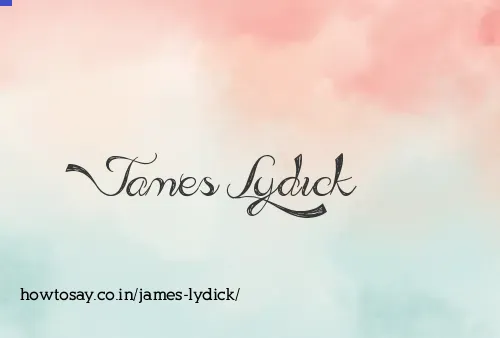 James Lydick