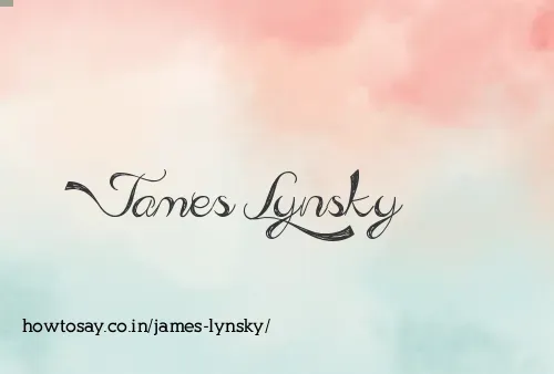 James Lynsky
