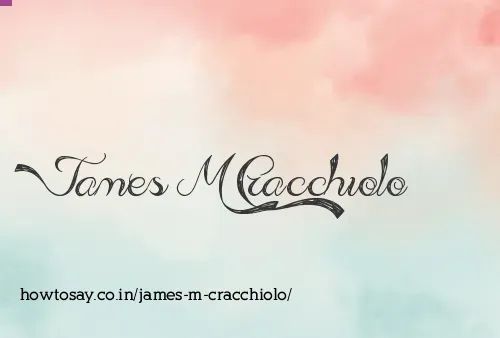 James M Cracchiolo