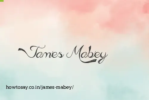 James Mabey