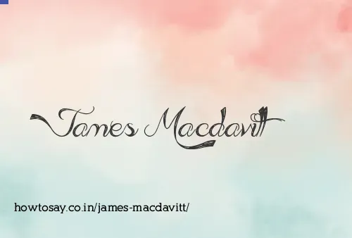 James Macdavitt