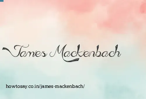James Mackenbach