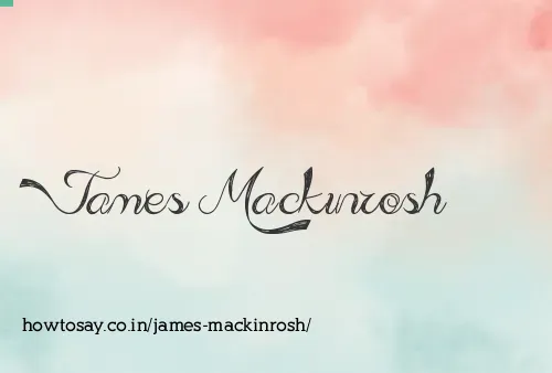 James Mackinrosh