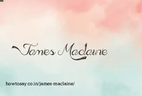 James Maclaine