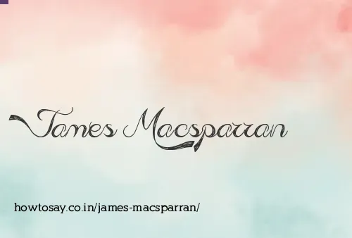 James Macsparran