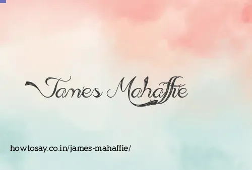 James Mahaffie