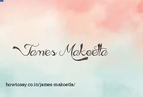 James Makoetla