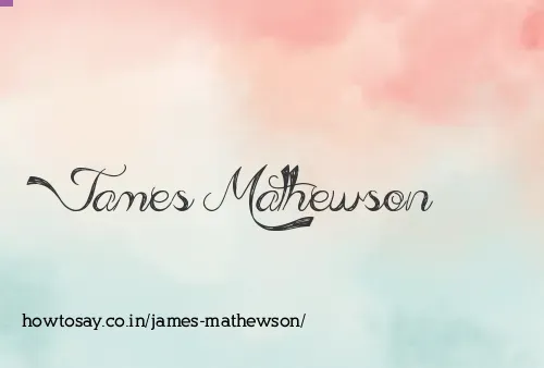 James Mathewson