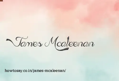 James Mcaleenan