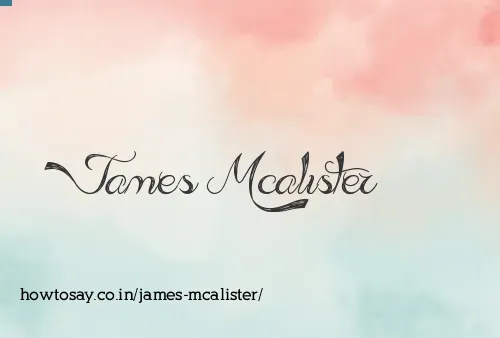 James Mcalister
