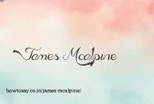 James Mcalpine