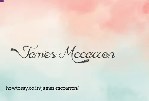 James Mccarron