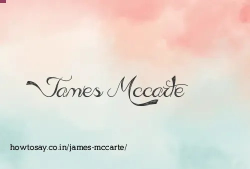 James Mccarte