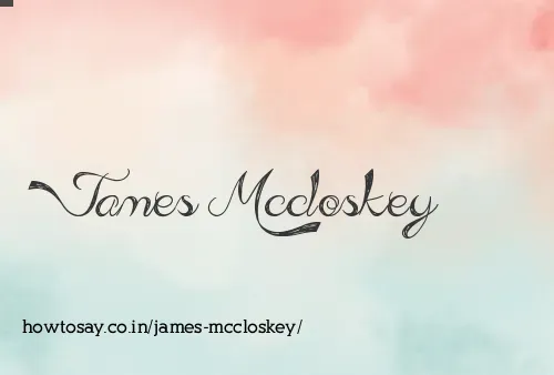 James Mccloskey