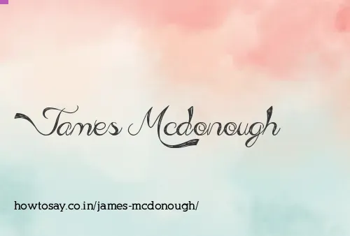 James Mcdonough