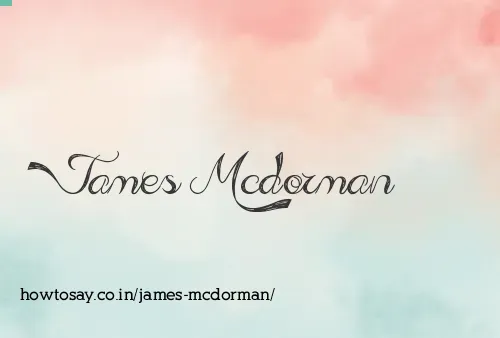 James Mcdorman