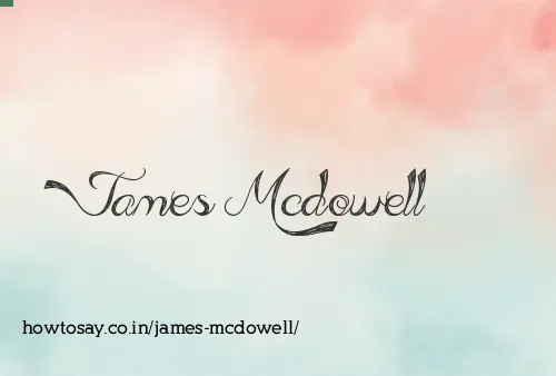 James Mcdowell