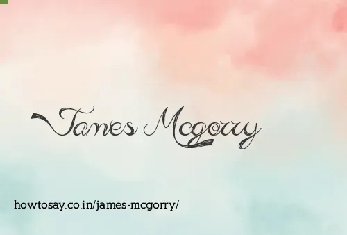James Mcgorry