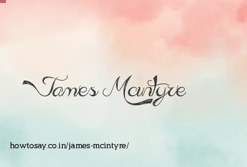James Mcintyre