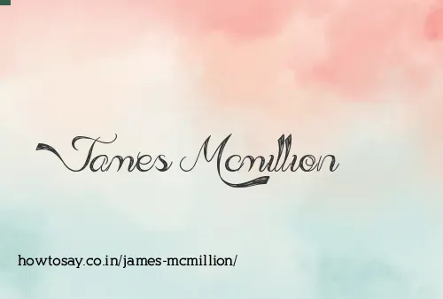 James Mcmillion