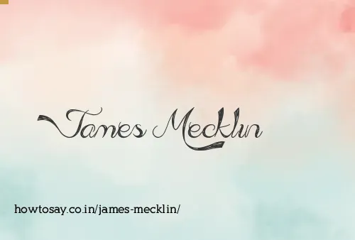 James Mecklin