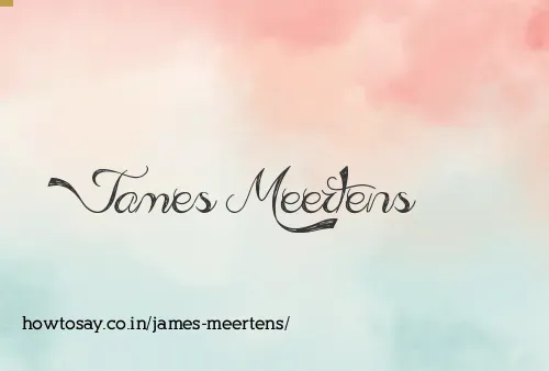 James Meertens