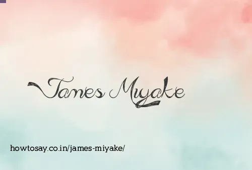 James Miyake