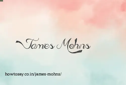 James Mohns