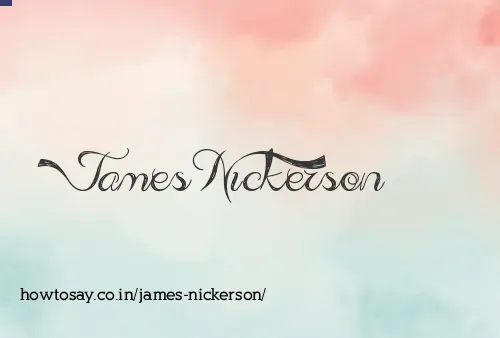 James Nickerson