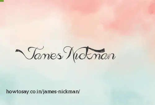 James Nickman