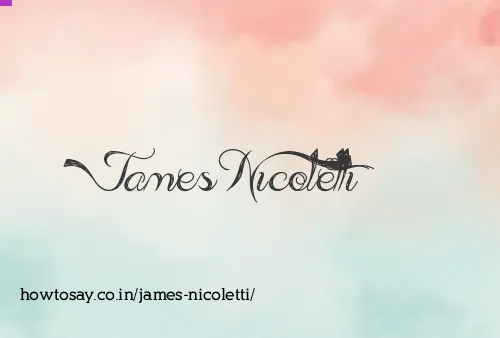 James Nicoletti