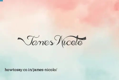 James Nicolo