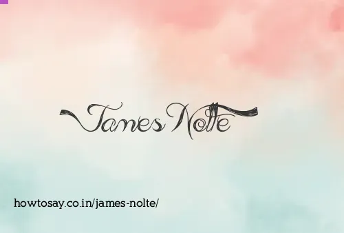 James Nolte