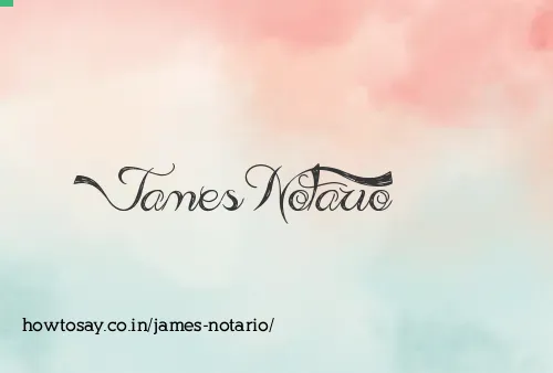 James Notario