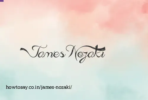 James Nozaki