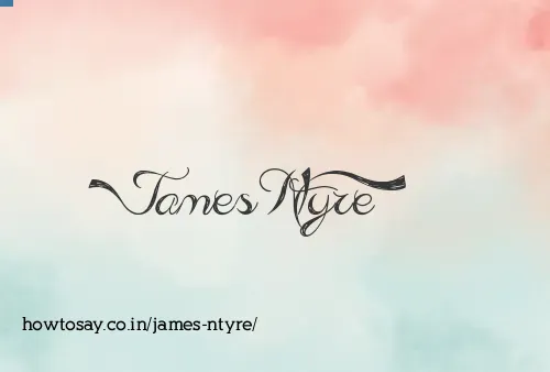 James Ntyre